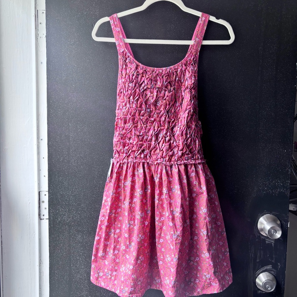 Free People Pink Floral Smocked Sundress